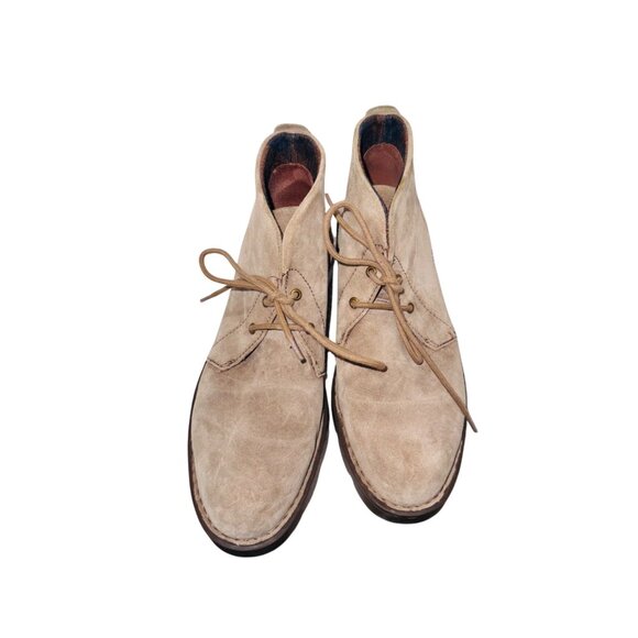 Born Banni Taupe Suede Chukka Bootie Lug Sole Cushion Comfort Boho Cottage Core - Picture 4 of 11